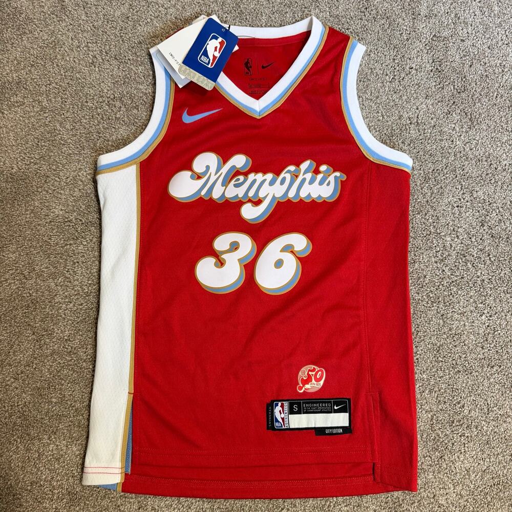 Nike Marcus Smart #36 Memphis Grizzlies NBA City Edition Jersey Youth S NWT New